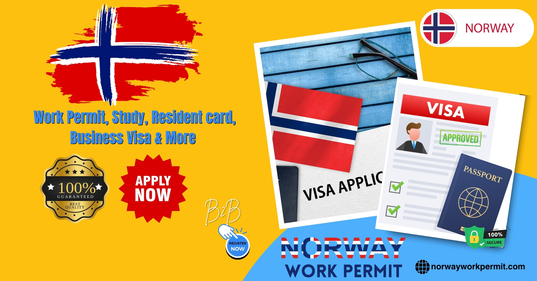 Norway Work Permit Visa & Business Resident Visa Requirements for Afghan Citizens